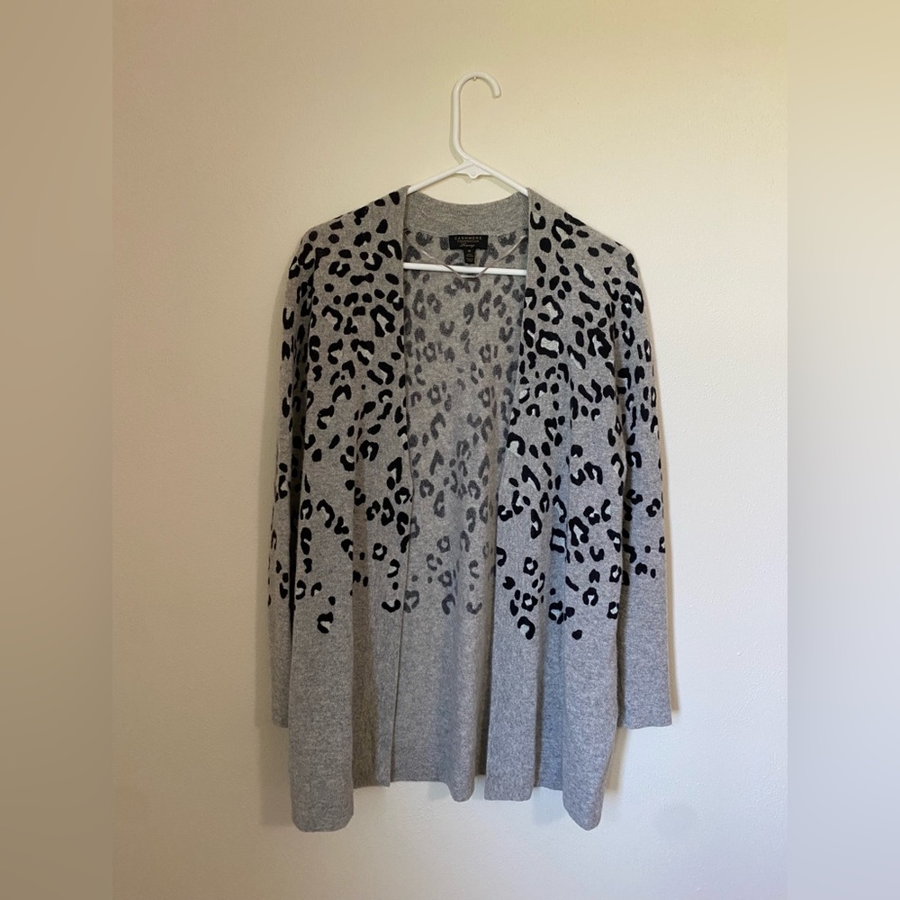 Charter Club 100% Cashmere Open Front Cardigan
